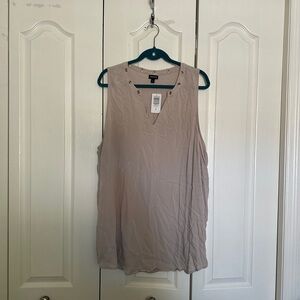 Torrid Taupe Sleeveless Blouse